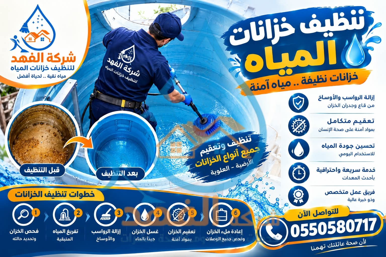 شركة تنظيف خزانات المياه بحائل