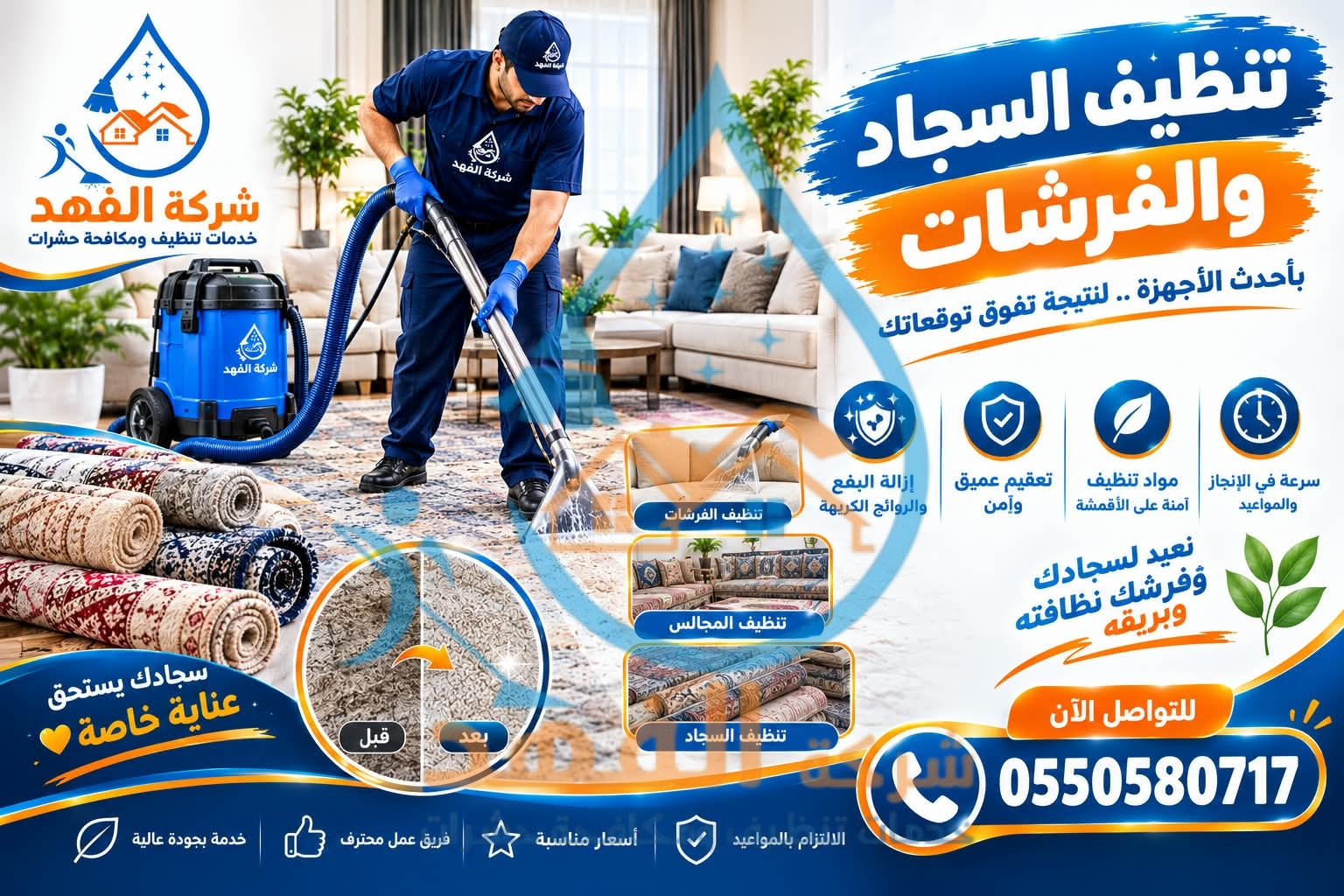 شركة تنظيف سجاد بالقصيم