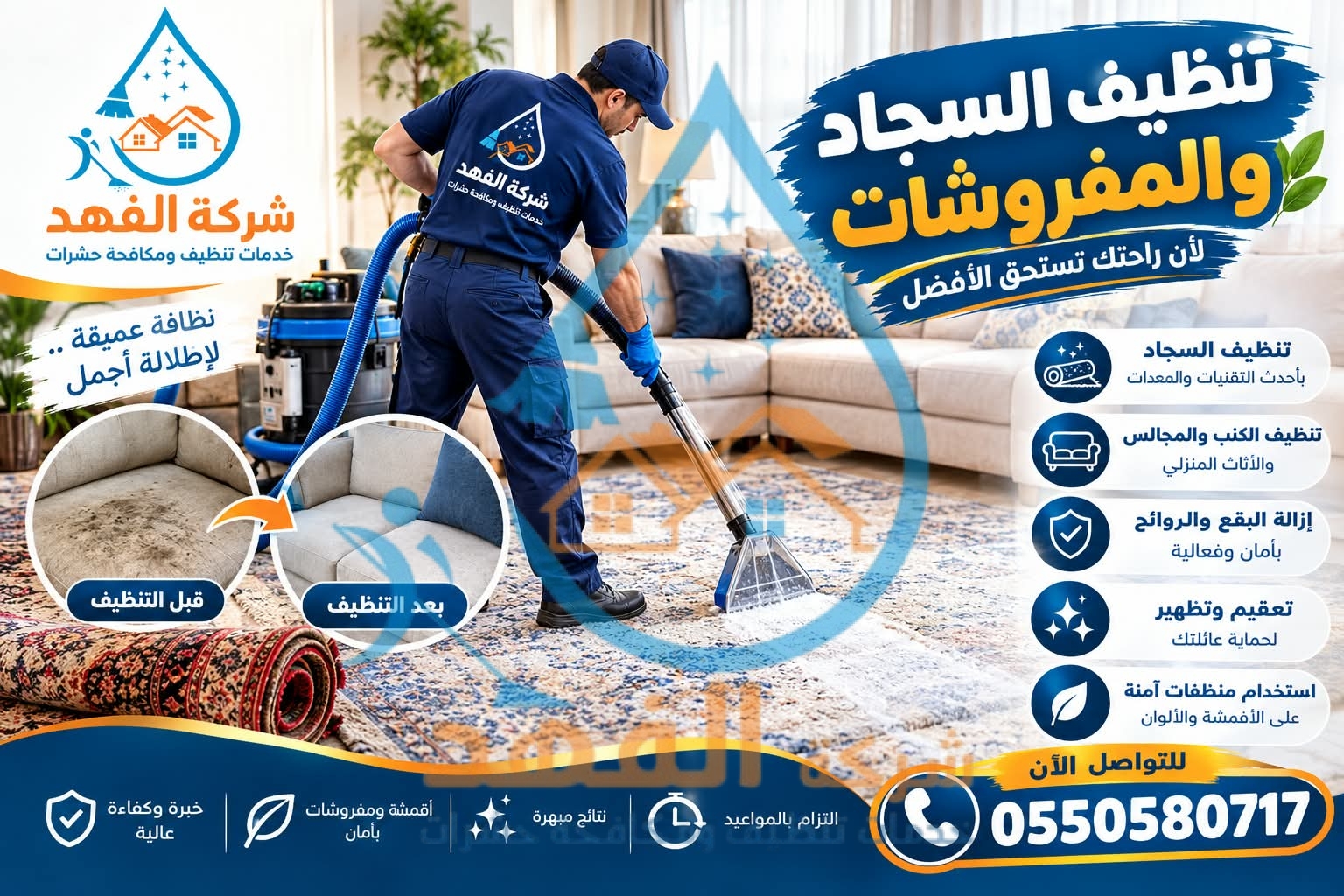شركة تنظيف سجاد بالمجمعة