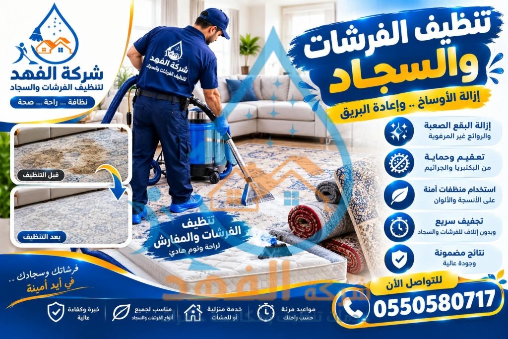 افضل شركة تنظيف سجاد و موكيت في حائل