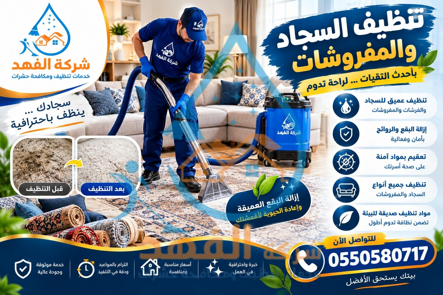 افضل شركة تنظيف سجاد و موكيت في حائل