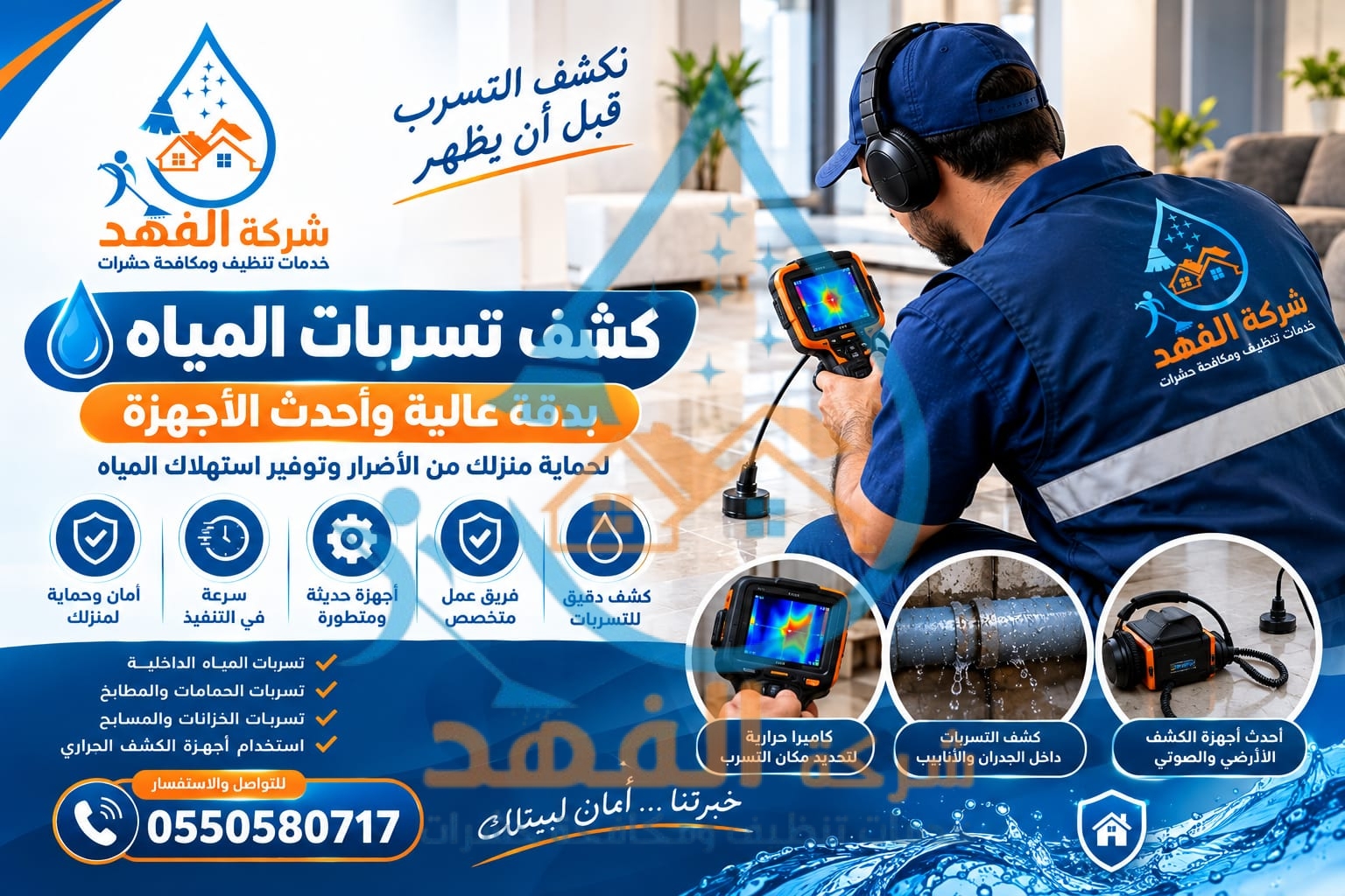 شركة كشف تسربات المياه بحائل