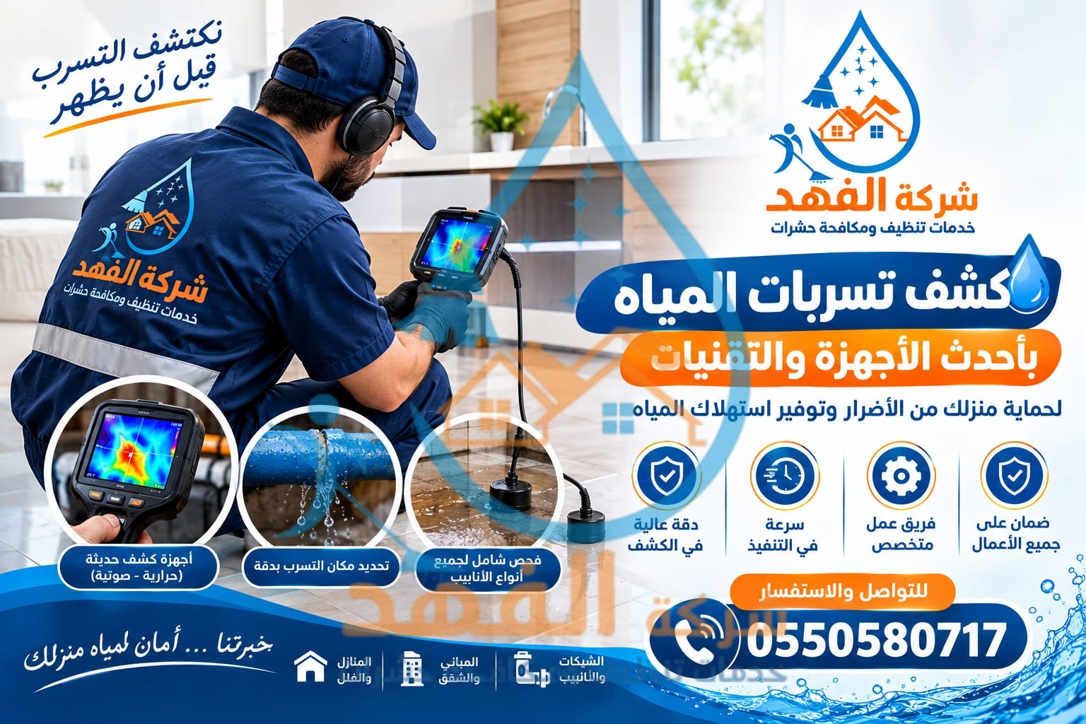 شركة كشف تسربات المياه بحائل