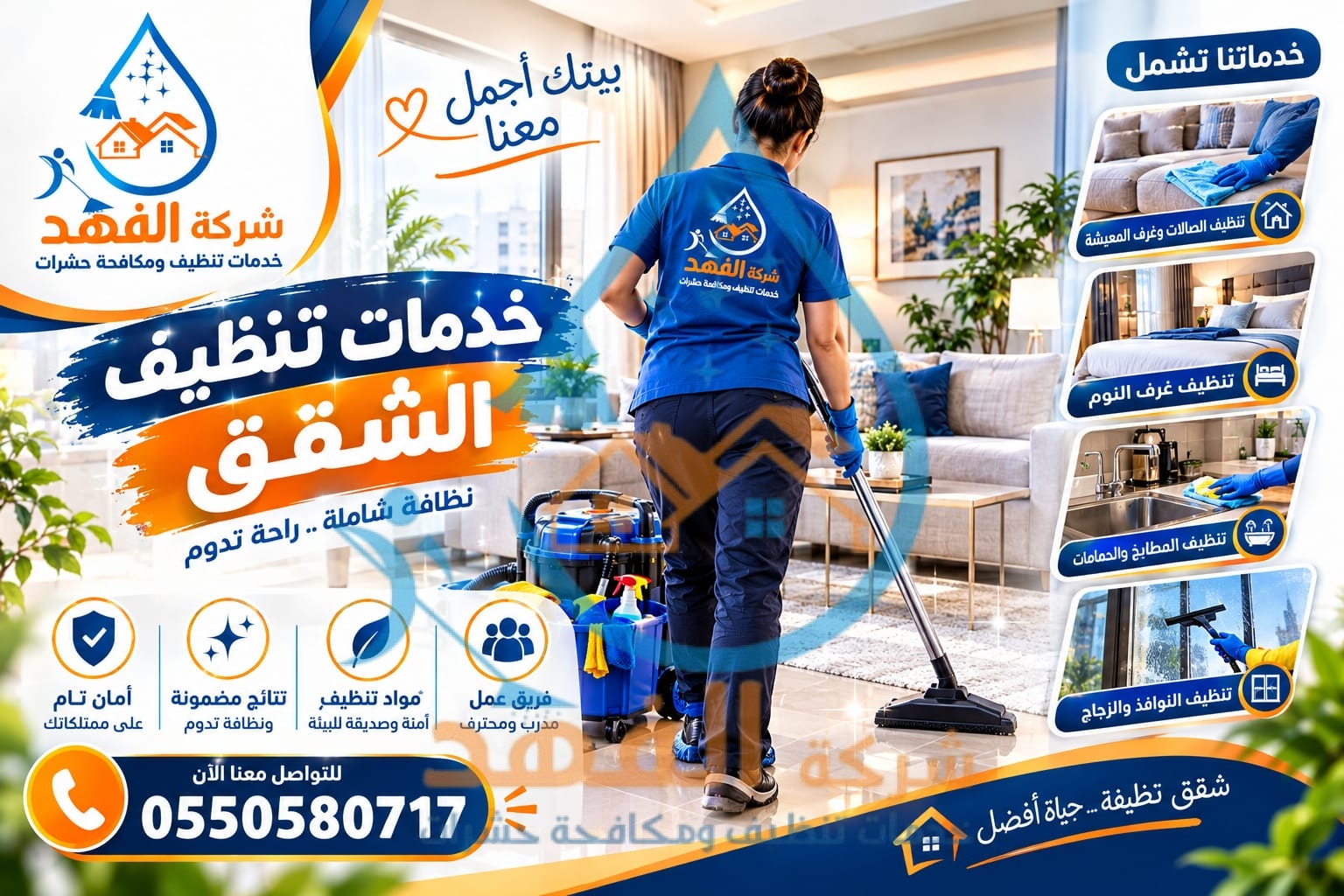 شركة تنظيف شقق بالمجمعة