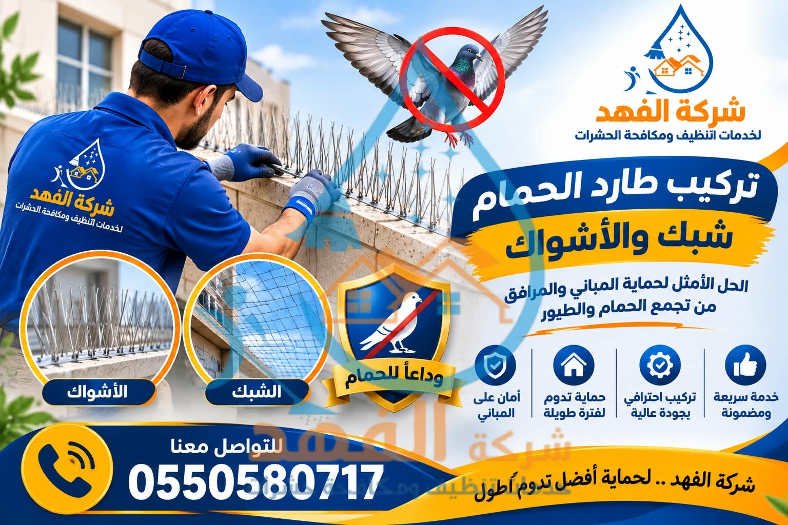 شركة طارد حمام بشقراء
