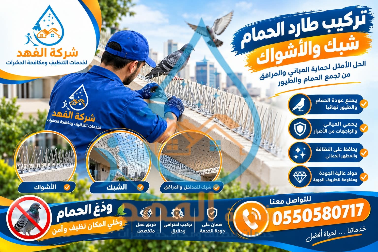 شركة طارد حمام بالخرج