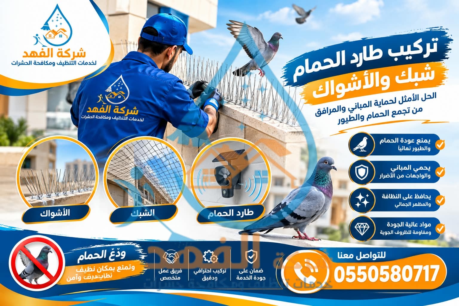 شركة طارد حمام بالخرج