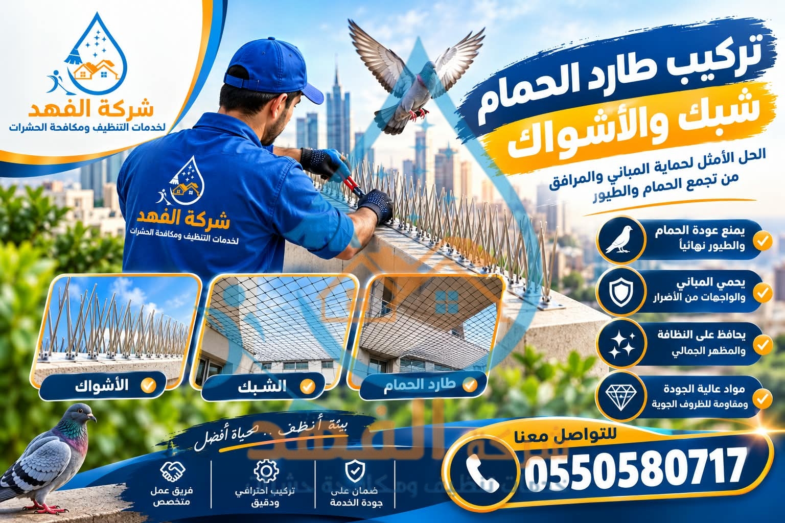 شركة طارد حمام بشقراء
