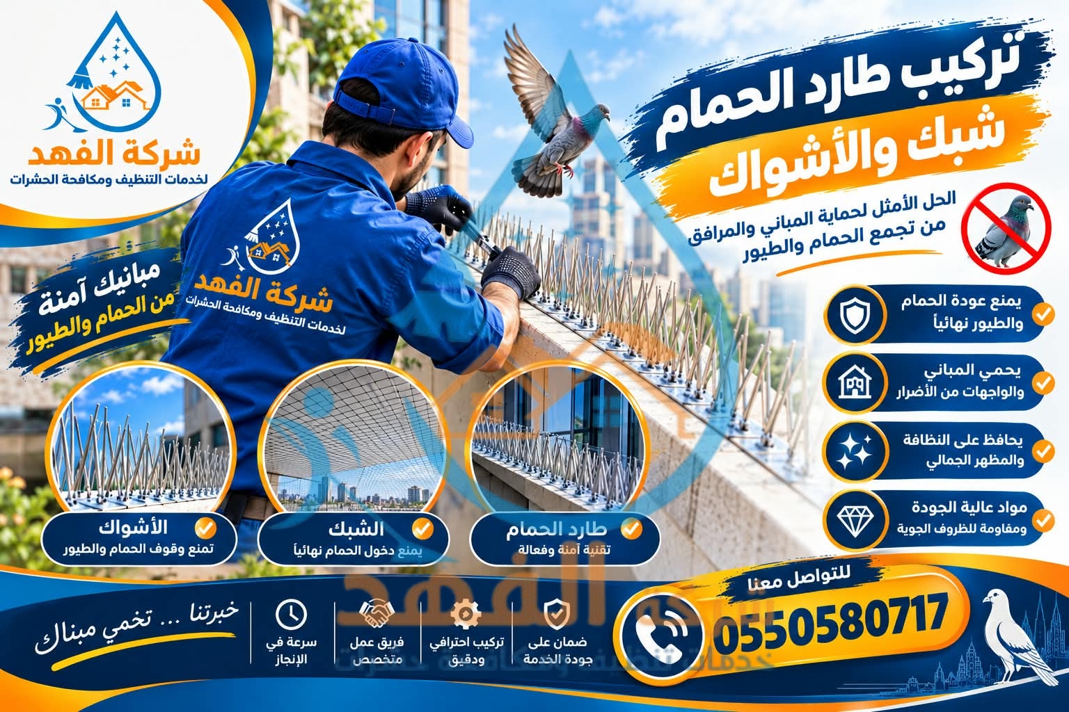 شركة طارد حمام بحائل