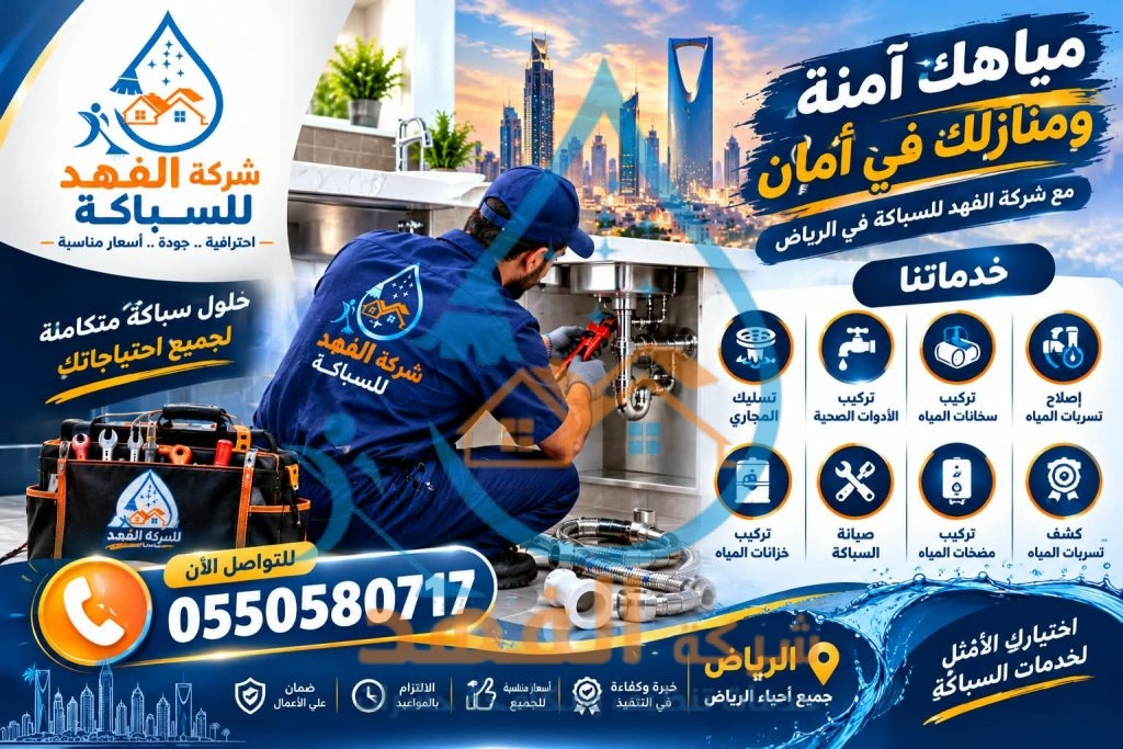 شركة سباكة بحي الملك فهد بالرياض