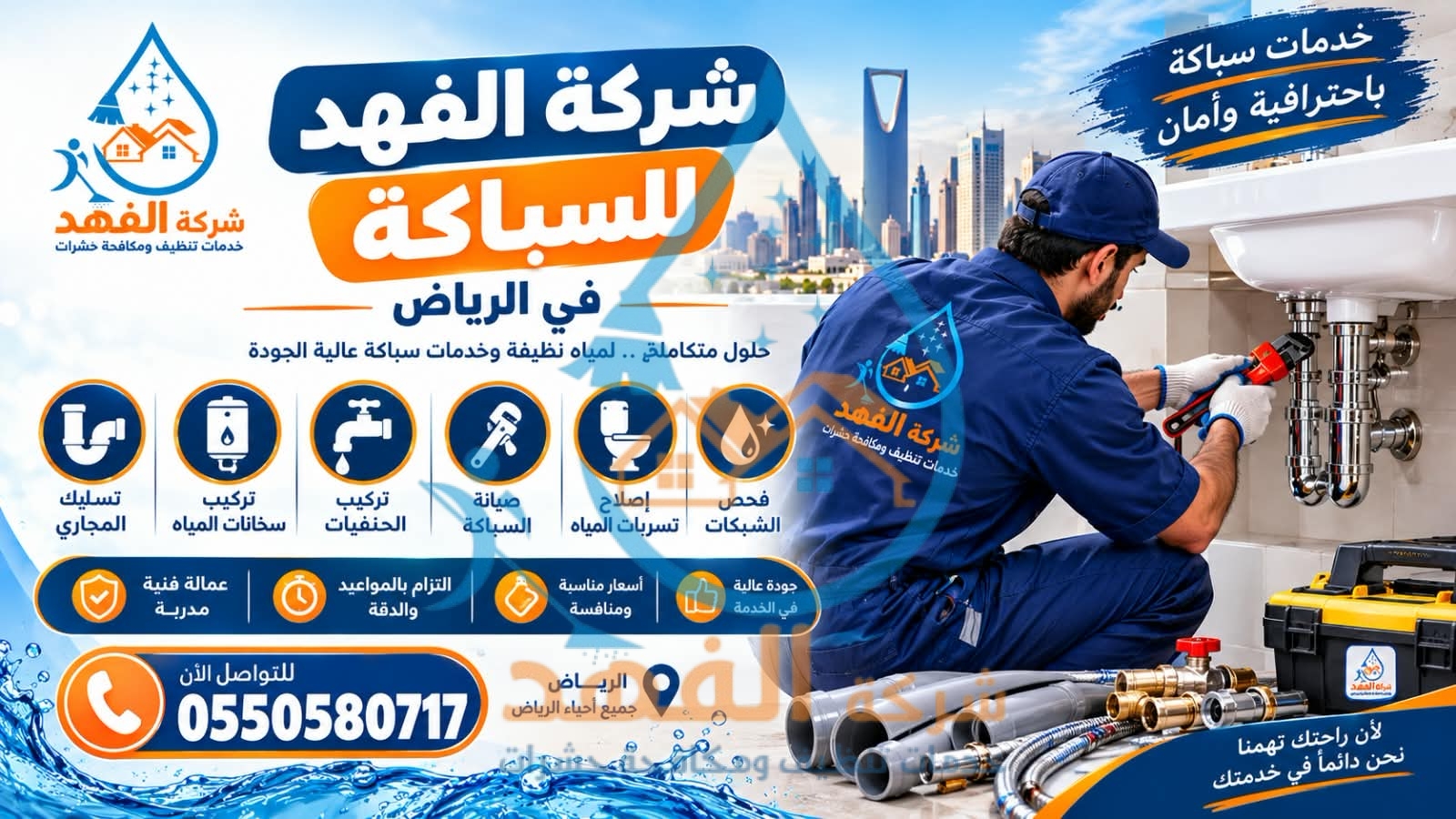 شركة سباكة بحي الصحافة بالرياض