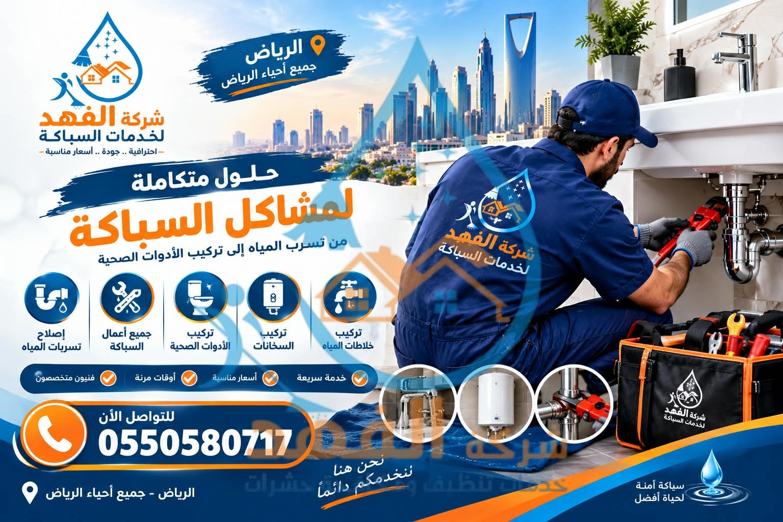 شركة سباكة بحي النرجس بالرياض