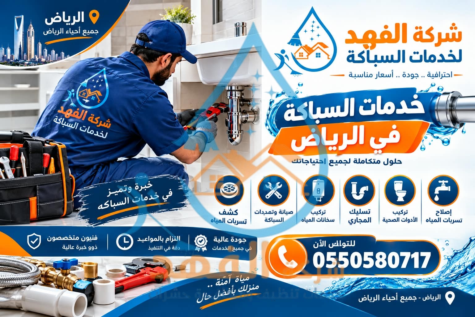 شركة سباكة بحي اليرموك بالرياض