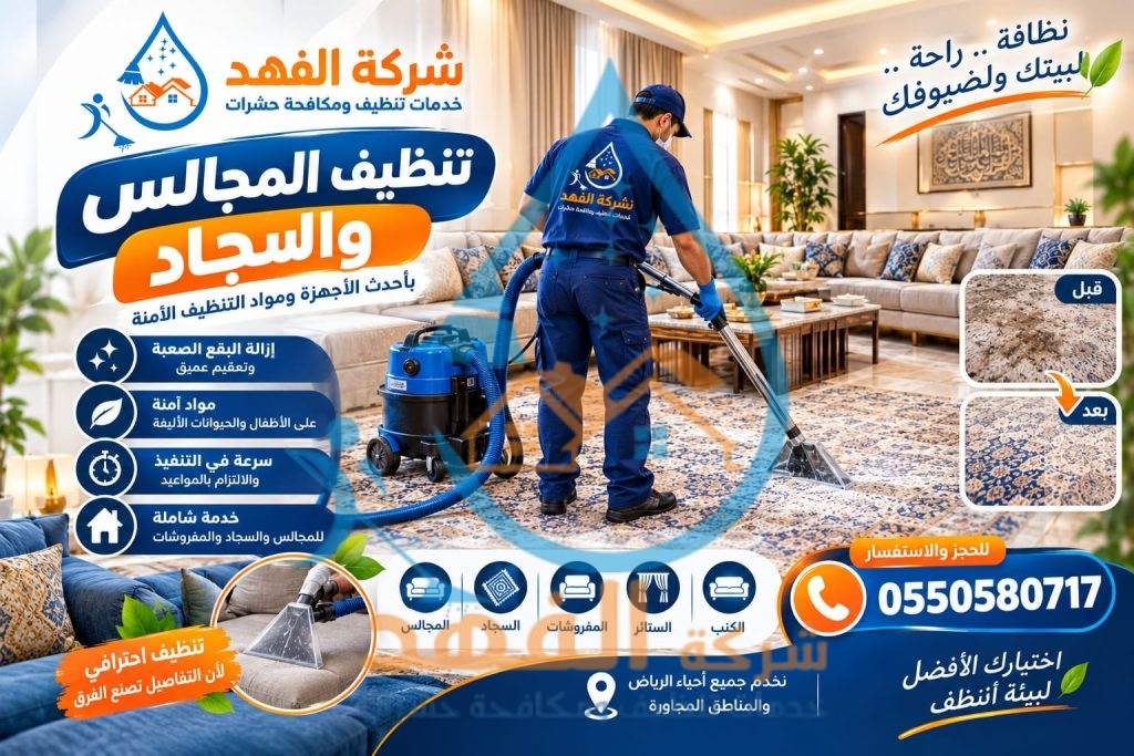 شركة تنظيف مجالس بالرياض