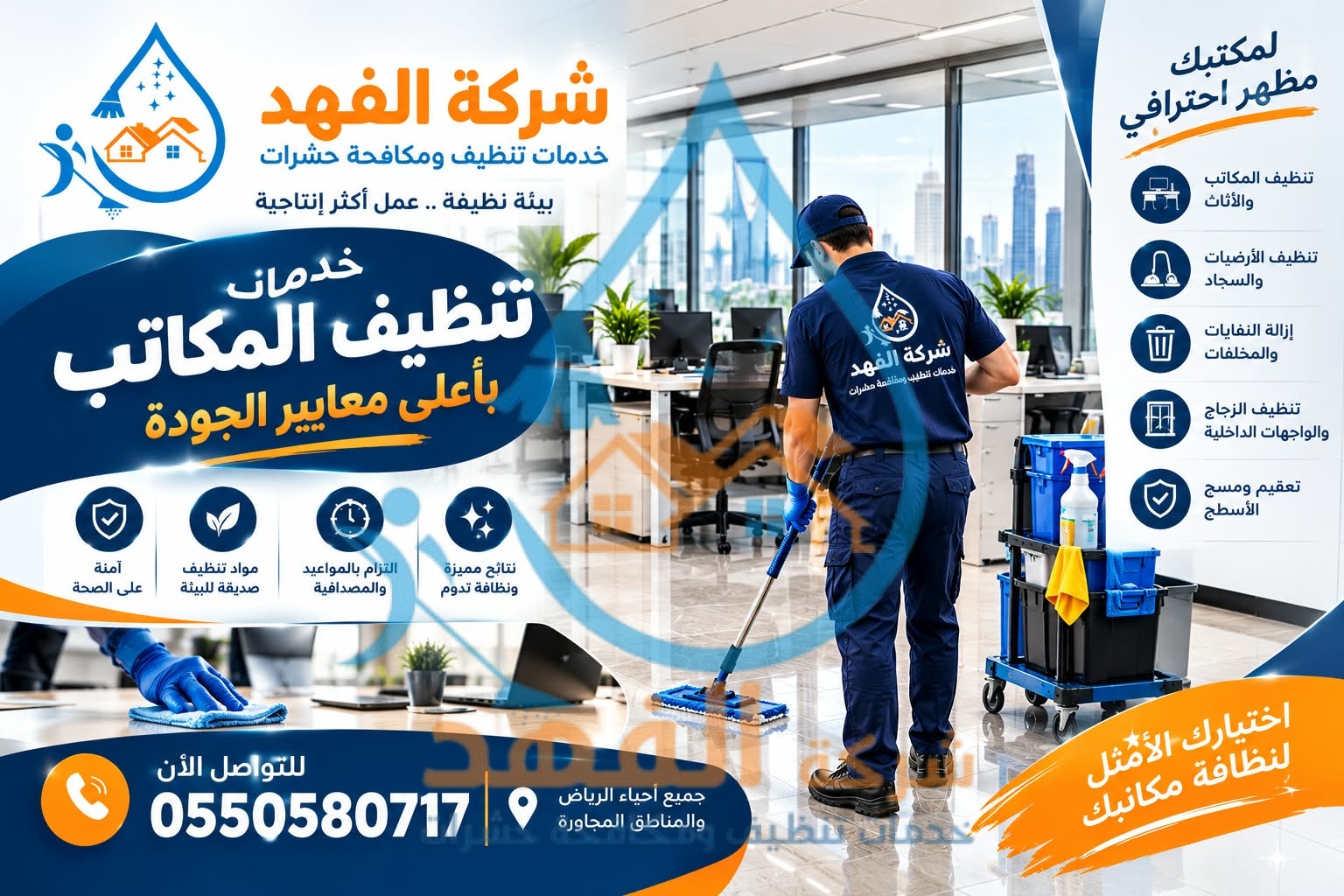 شركة تنظيف مكاتب بالمزاحمية