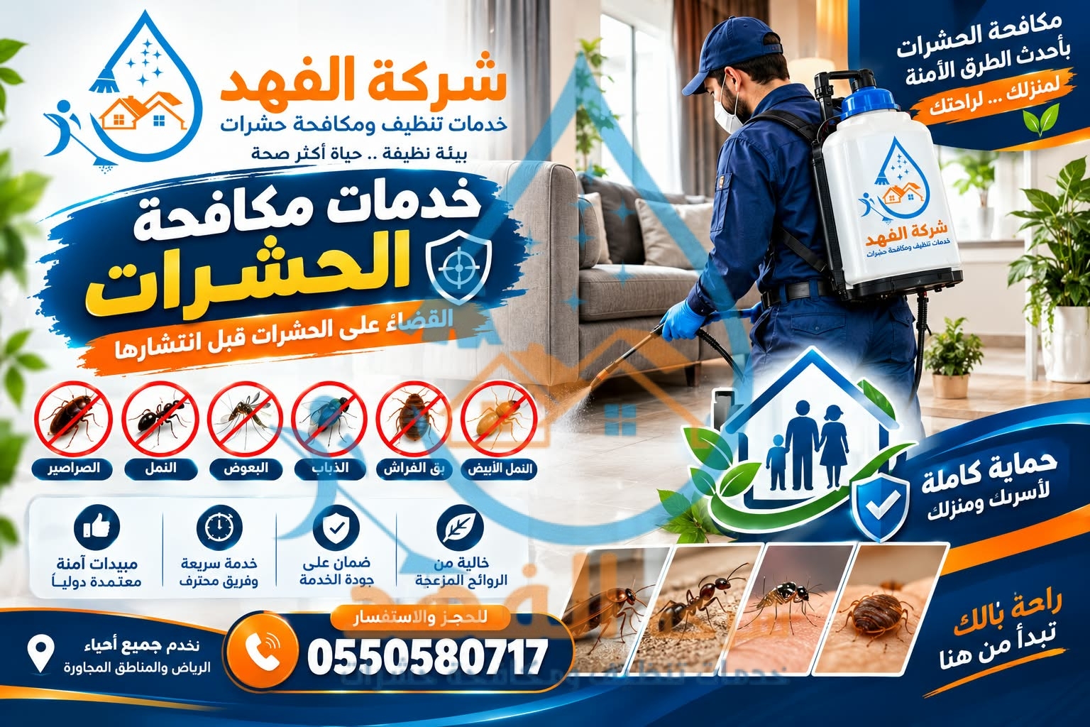 نصائح شركة مكافحة حشرات بالرياض