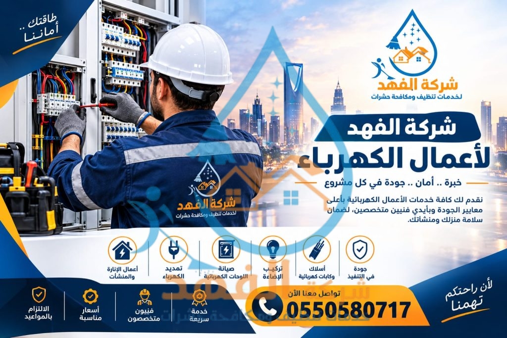 فني كهرباء بالرياض