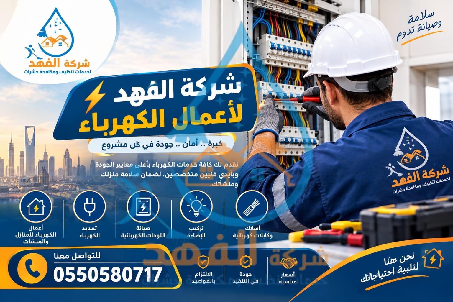 شركة صيانة اعطال الكهرباء بالرياض