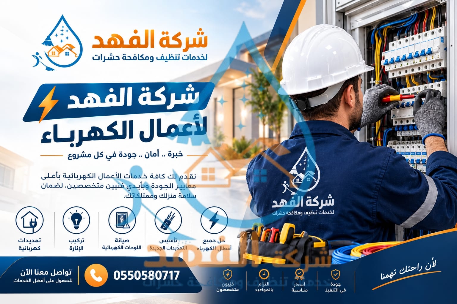فني كهرباء بالرياض