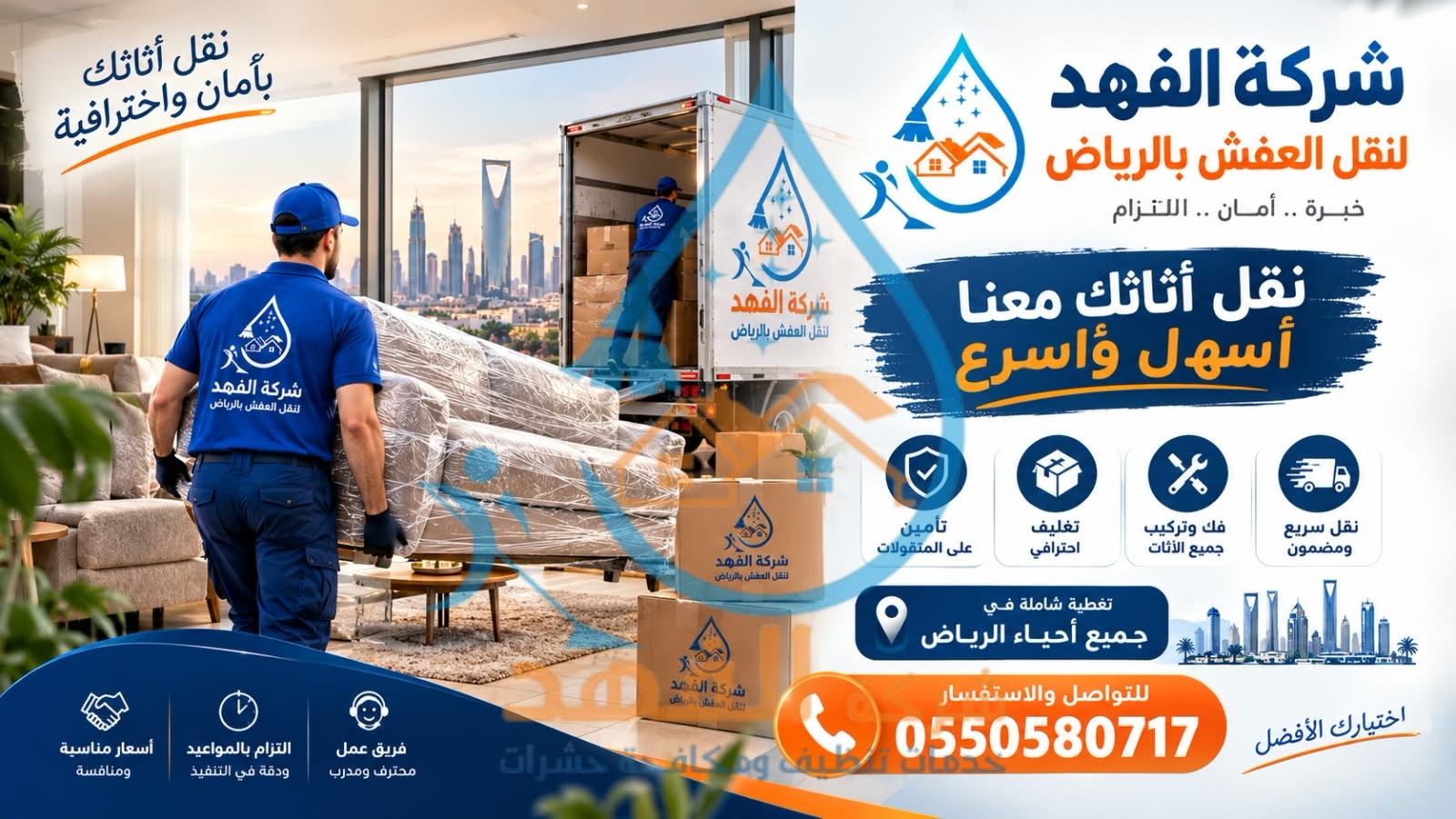 شركة نقل عفش بحي الشميسي بالرياض