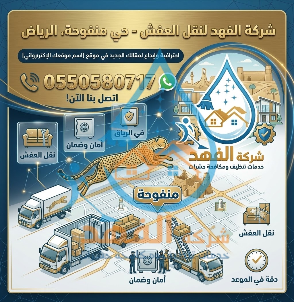 شركة نقل عفش بحي منفوحة بالرياض